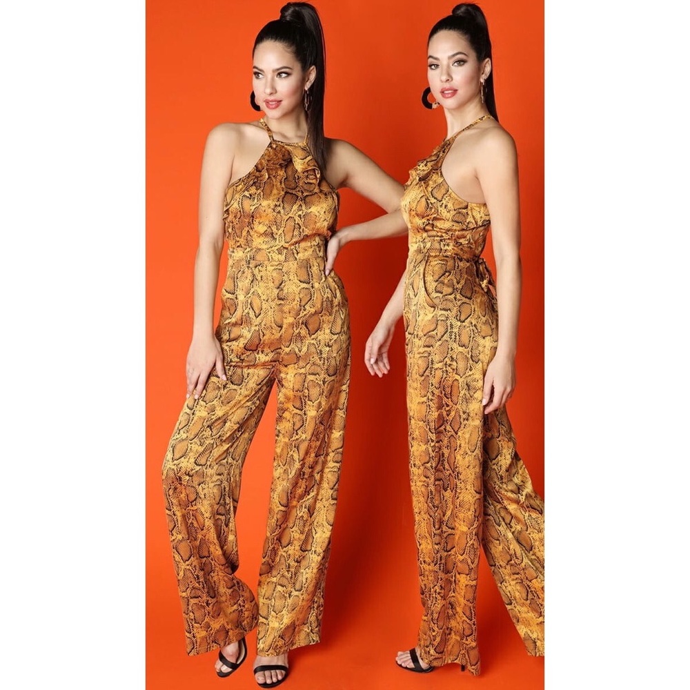 Snakeskin jumpsuit